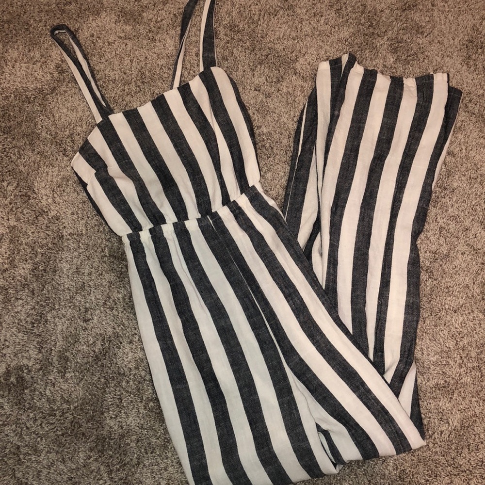 Forever 21 striped jump suit